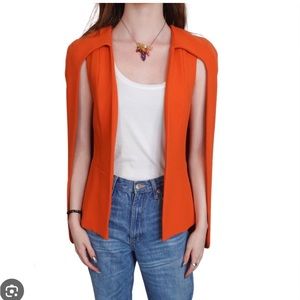 Alexis cape jacket (size M, orange)